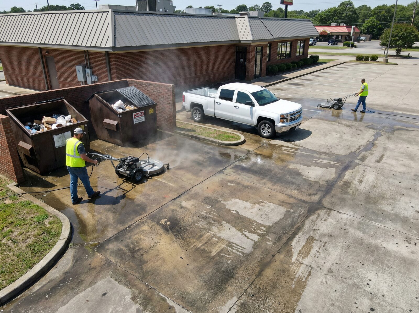 Restaurant and retail pressure washing Conroe TX